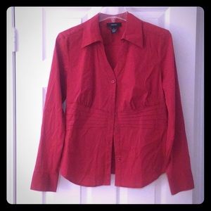 Red Alfani Button Down Shirt